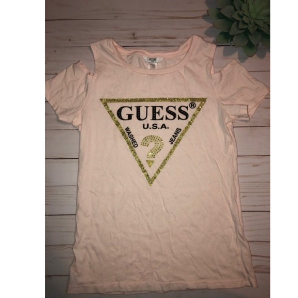 Kids GUESS Cold-Shoulder Top Size L(14)